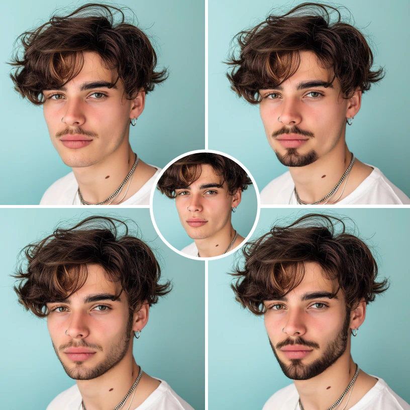 AI beard style preview